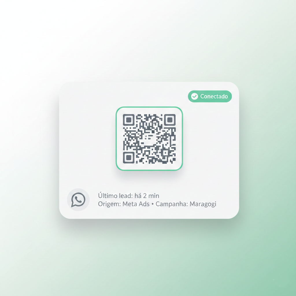 Lead conectado ao WhatsApp com origem na campanha